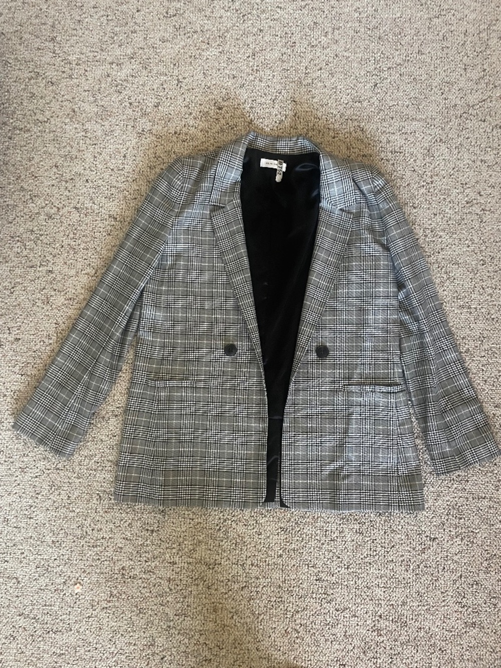 Anine Bing Plaid Blazer Small